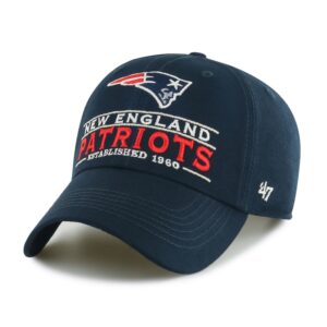 Men's '47  Navy New England Patriots Vernon Clean Up Adjustable Hat