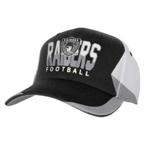 Youth Mitchell & Ness Black Las Vegas Raiders Retrodome Precurved Adjustable Hat