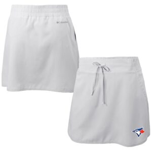 Women's Columbia  White Toronto Blue Jays Omni-Wick Lakewood Pines Skort