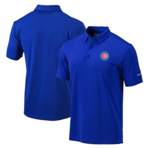 Men's Columbia Royal Chicago Cubs Omni-Wick Drive Polo