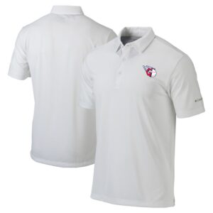 Men's Columbia White Cleveland Guardians Omni-Wick Drive Polo