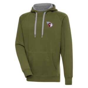 Men's Antigua  Olive Cleveland Guardians Victory Pullover Hoodie