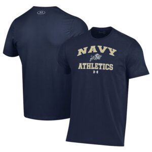Men's Under Armour  Navy Navy Midshipmen Athletics Performance T-Shirt