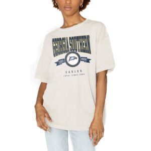 Women's Gameday Couture White Georgia Southern Eagles Get Goin' Oversized T-Shirt