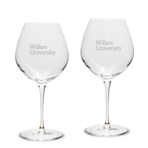 Wilkes Colonels 22oz. Two-Piece Luigi Bormioli Titanium Robusto Wine Glass Set
