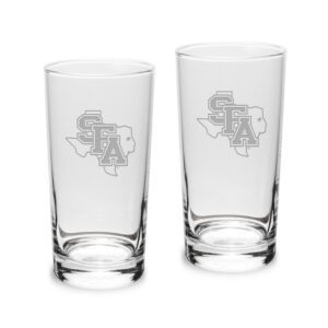 Stephen F Austin Lumberjacks 10oz. Two-Piece Highball Glass Set
