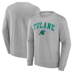 Men's Gray Tulane Green Wave Campus Sweatshirt