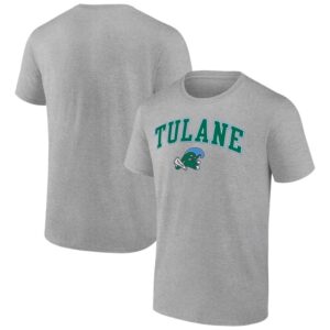 Men's Heather Gray Tulane Green Wave Campus T-Shirt
