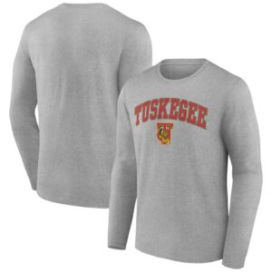 Men's Gray Tuskegee Golden Tigers Campus Long Sleeve T-Shirt