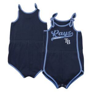 Infant Navy Tampa Bay Rays Hit & Run Bodysuit