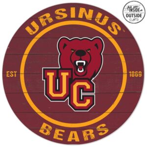 Ursinus Bears 20'' x 20'' Indoor/Outdoor Weathered Circle Sign