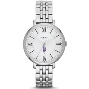 Women's Fossil  Silver UAlbany Great Danes Jacqueline Stainless Steel Watch