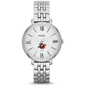 Women's Fossil  Silver Lewis & Clark College Pioneers Jacqueline Stainless Steel Watch
