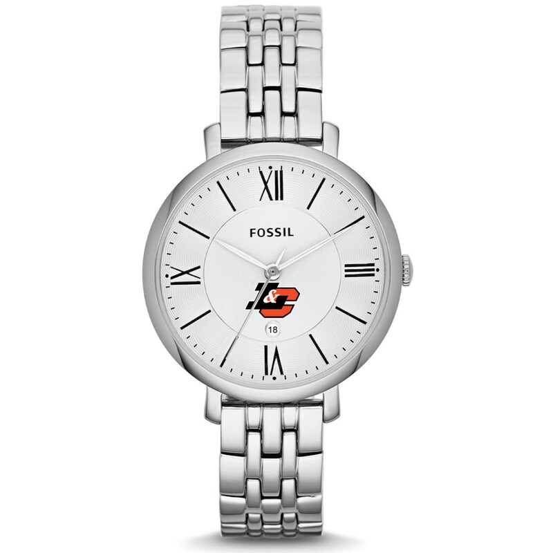 Women's Fossil Silver Lewis & Clark College Pioneers Jacqueline Stainless Steel Watch
