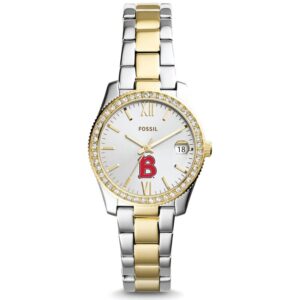 Women's Fossil  Silver/Gold Benedictine Eagles Scarlette Mini Two-Tone Stainless Steel Watch