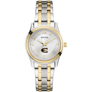 Women's Bulova  Silver/Gold Emporia State Hornets Two-Tone Stainless Steel Watch