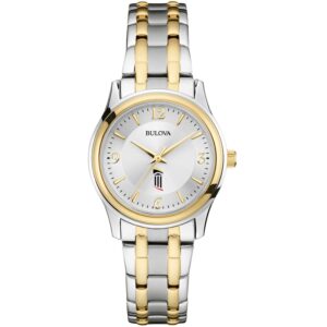 Women's Bulova  Silver/Gold University of Maryland Baltimore Two-Tone Stainless Steel Watch
