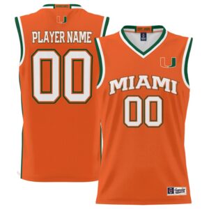 Unisex GameDay Greats  Orange Miami Hurricanes NIL Pick-A-Player Lightweight Women's Basketball Jersey