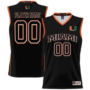Unisex GameDay Greats  Black Miami Hurricanes NIL Pick-A-Player Lightweight Women's Basketball Jersey