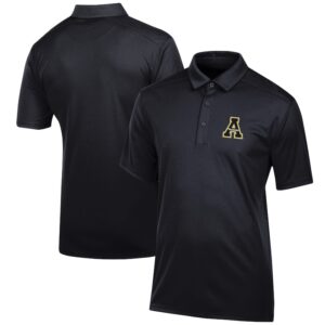 Men's Black Appalachian State Mountaineers Classic Jacquard Polo