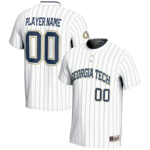 Youth GameDay Greats  White Georgia Tech Yellow Jackets NIL Pick-A-Player Lightweight Softball Jersey