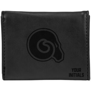Black Albany State Golden Rams Personalized Trifold Wallet