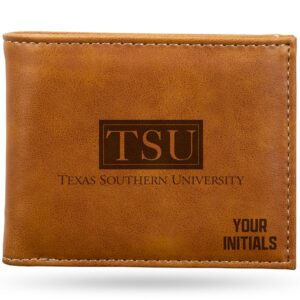 Brown Texas Southern Tigers Personalized Billfold Wallet