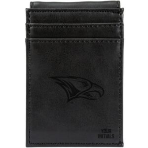 Black North Carolina Central Eagles Personalized Front Pocket Wallet