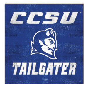 Central Connecticut State Blue Devils 10" x 10" Team Color Tailgater Sign