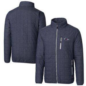 Men's Cutter & Buck  Anthracite UTSA Roadrunners  Rainier PrimaLoft Eco Insulated Full-Zip Puffer Jacket
