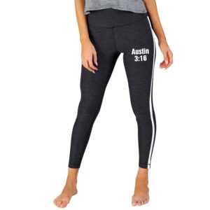 Women's Concepts Sport  Charcoal "Stone Cold" Steve Austin Centerline Knit Leggings