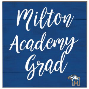 Milton Academy Mustangs 10'' x 10'' Grad Plaque