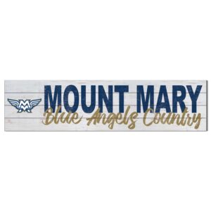 Mount Mary Blue Angels 10'' x 40'' Logo Sign