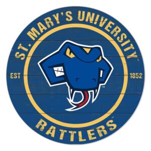 St. Mary's University Rattlers 20'' x 20'' Indoor/Outdoor Team Color Circle Sign