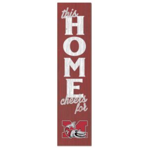 Muskingum Muskies 12" x 48" This Home Leaning Sign