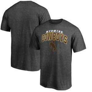 Men's  Charcoal Wyoming Cowboys Steady T-Shirt