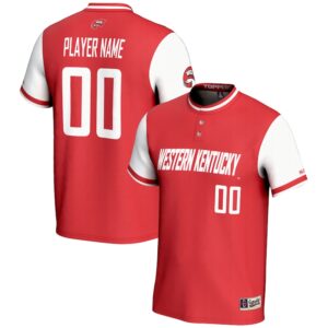 Youth GameDay Greats  Red Western Kentucky Hilltoppers NIL Pick-A-Player Lightweight Softball Jersey