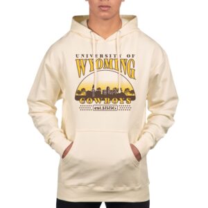 Men's Uscape Apparel  Oatmeal Wyoming Cowboys Pullover Hoodie