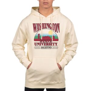 Men's Uscape Apparel  Oatmeal Washington State Cougars Pullover Hoodie