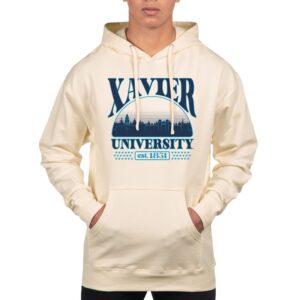 Men's Uscape Apparel  Oatmeal Xavier Musketeers Pullover Hoodie