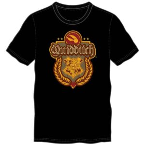 Unisex Black Harry Potter Quidditch Crest T-Shirt