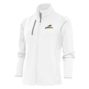 Women's Antigua  White Akron RubberDucks Generation Full-Zip Jacket