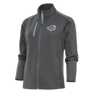 Women's Antigua  Pewter Brooklyn Cyclones Generation Full-Zip Jacket