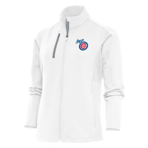 Women's Antigua  White Iowa Cubs Generation Full-Zip Jacket