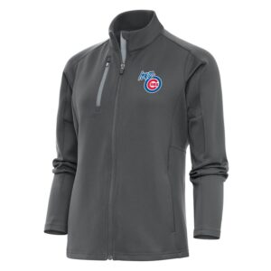 Women's Antigua  Pewter Iowa Cubs Generation Full-Zip Jacket