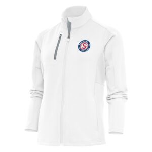 Women's Antigua  White Spokane Indians Generation Full-Zip Jacket