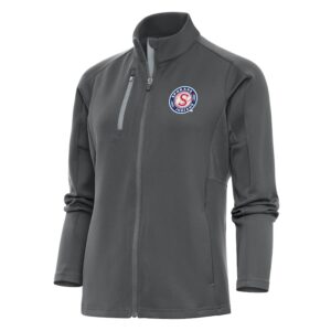Women's Antigua  Pewter Spokane Indians Generation Full-Zip Jacket