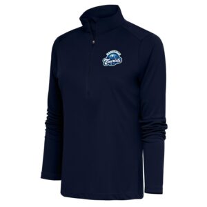 Women's Antigua  Navy Asheville Tourists Tribute Half-Zip Pullover Top