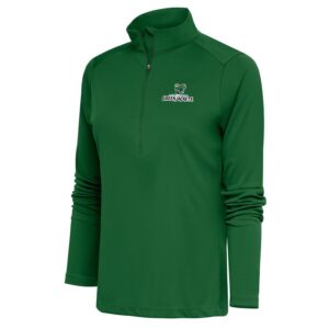 Women's Antigua  Hunter Green Augusta GreenJackets Tribute Half-Zip Pullover Top