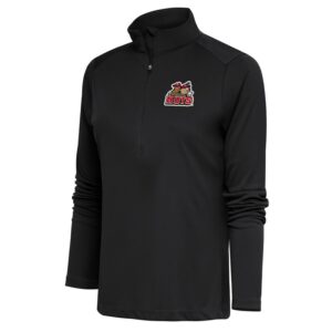 Women's Antigua  Charcoal Modesto Nuts Tribute Half-Zip Pullover Top